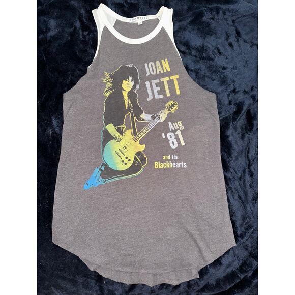 JOAN JETT & THE BLACKHEARTS AUGUST '81 RAGLAN TANK JUNK FOOD S NEVER WORN - Picture 3 of 9
